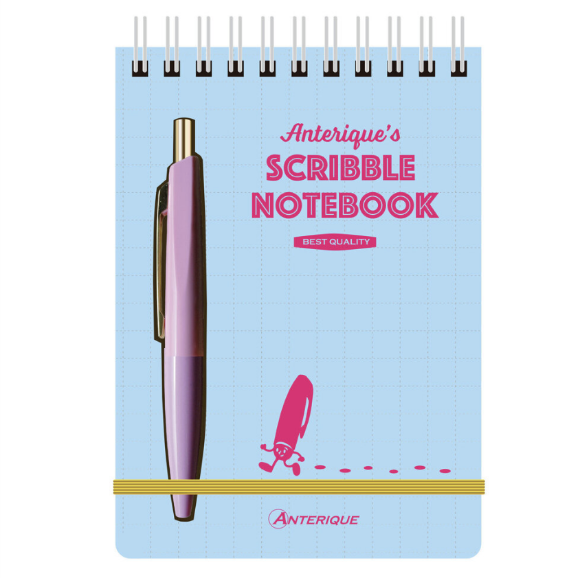 3.5 x 5 pen spiral notebook - blue
