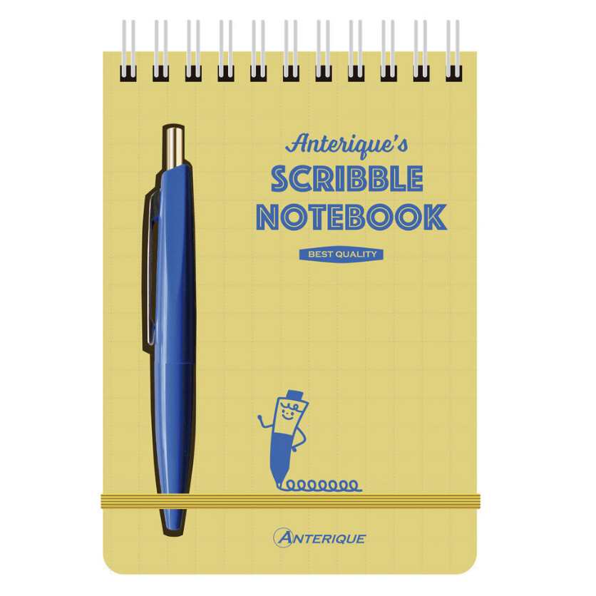3.5 x 5 pen spiral notebook - yellow