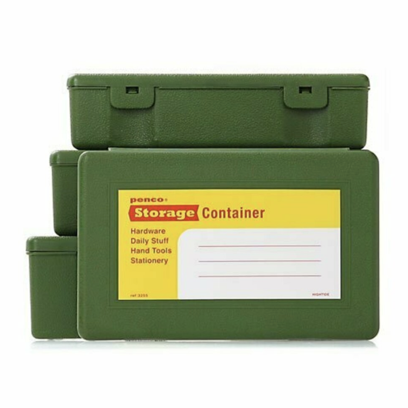 4 storage boxes - green