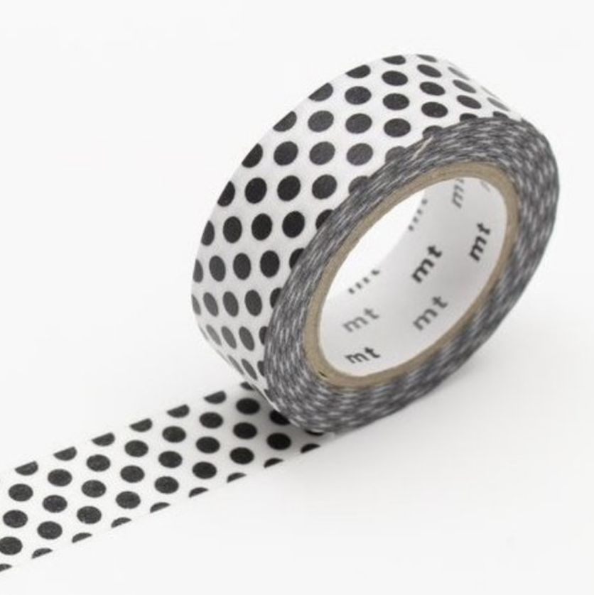Dot black 2 washi tape