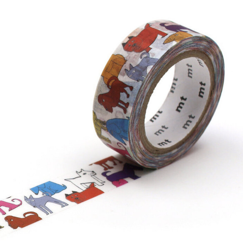 Lisa Larson colorful dog washi tape