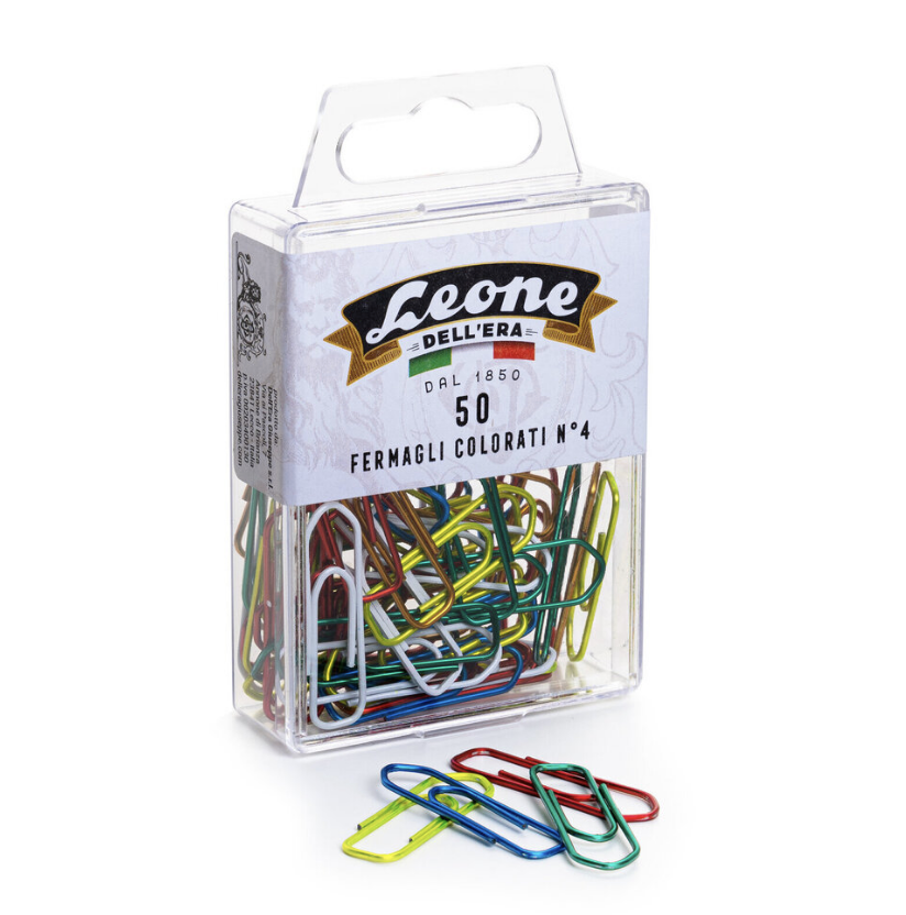 Metallic paper clips, no. 4, 50-count
