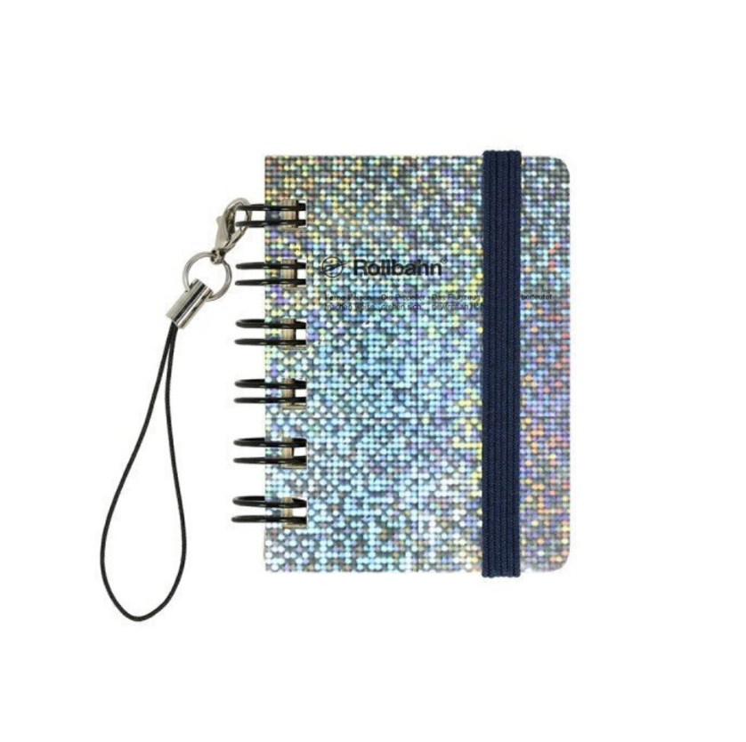 Rollbahn 'micro' metallic hologram Notebook