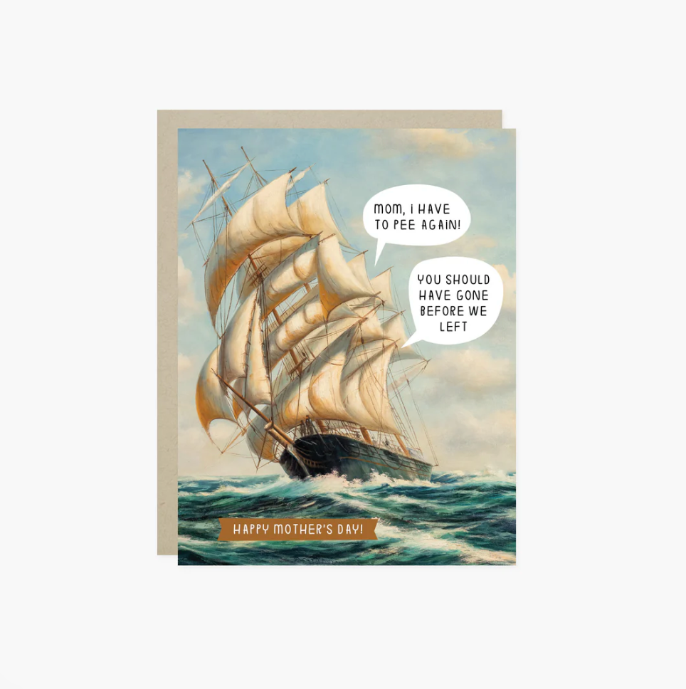 Ship at Sea Card