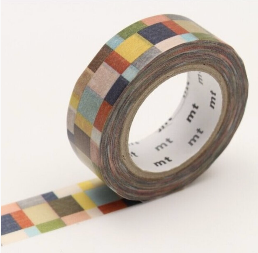 mosaic greyish washi tape