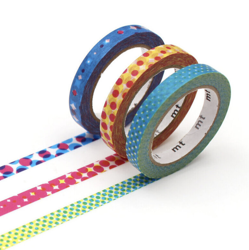 mt slim deco moire washi tape pack