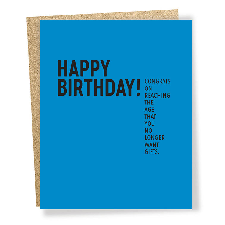 no gifts card