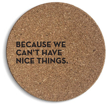 Load image into Gallery viewer, Nice Things Cork Coaster SIX-PACK