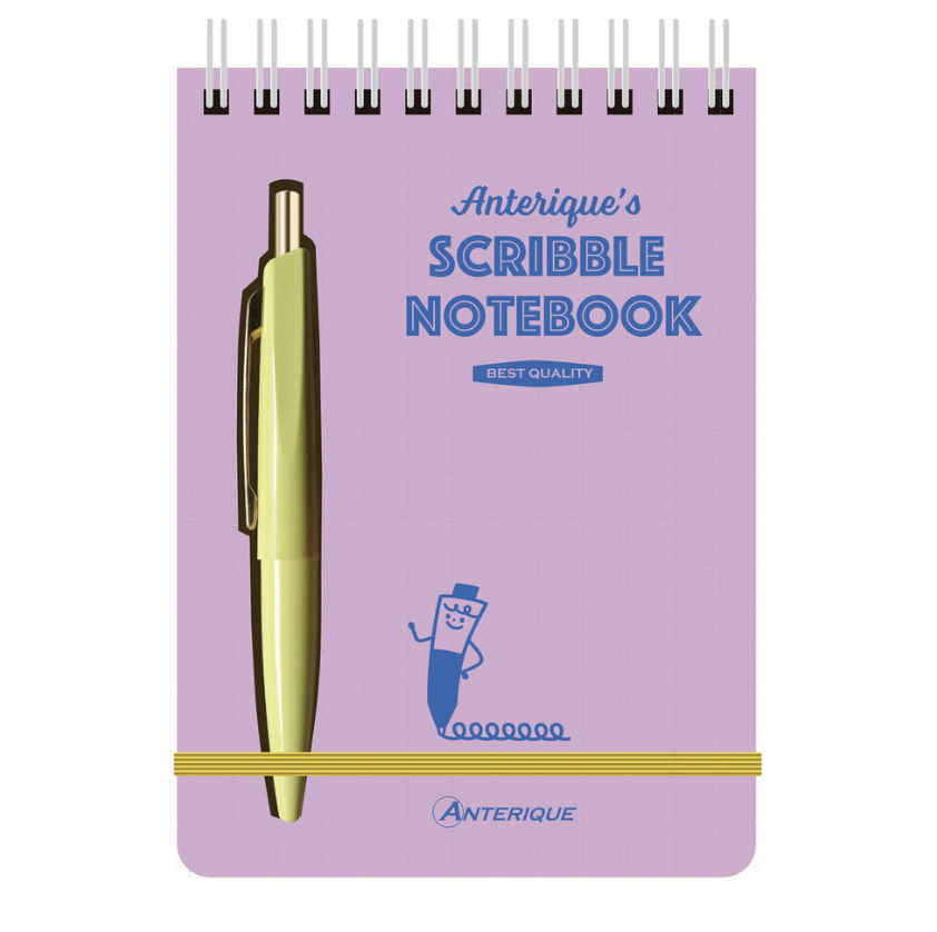 3.5 x 5 pen spiral notebook - violet