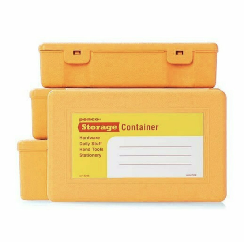 4 storage boxes - yellow