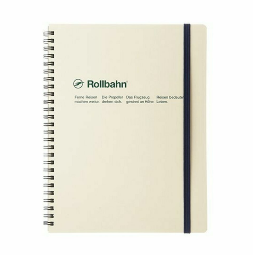 5.5 x 7 Cream spiral notebook