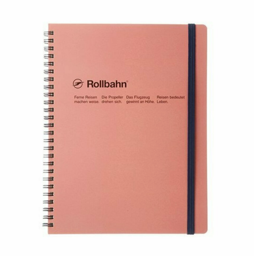 5.5 x 7 blush pink spiral notebook