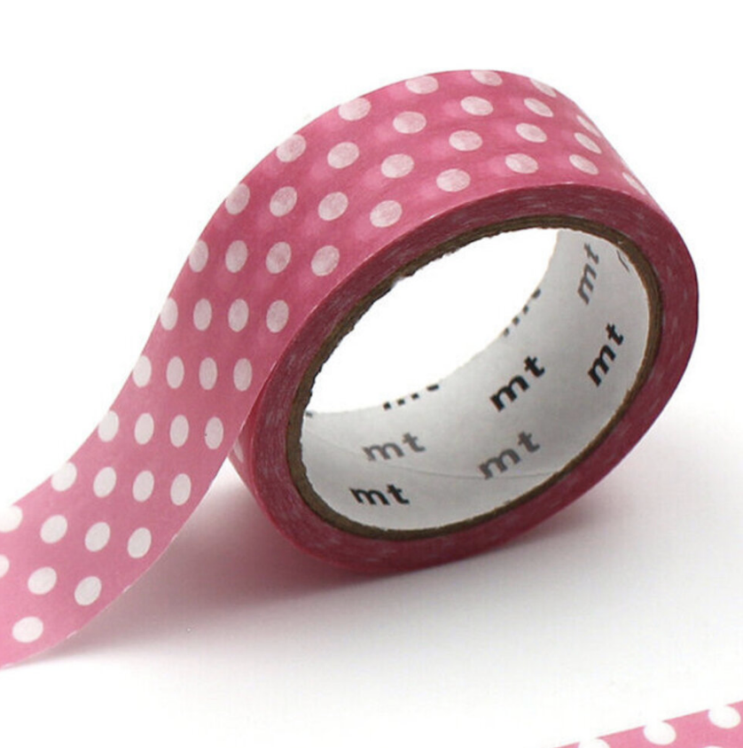 Dot aurora pink washi tape
