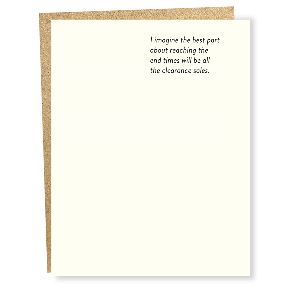 Clearance Sales card