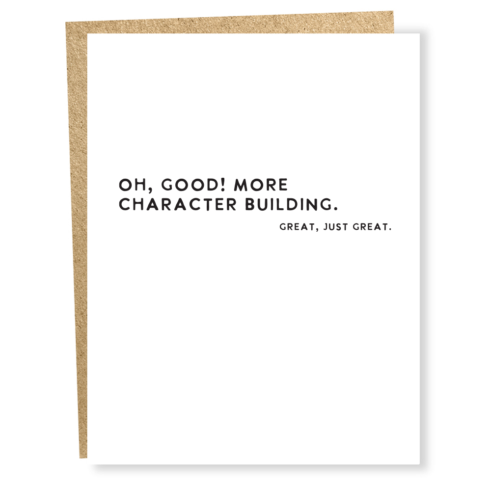 character building card