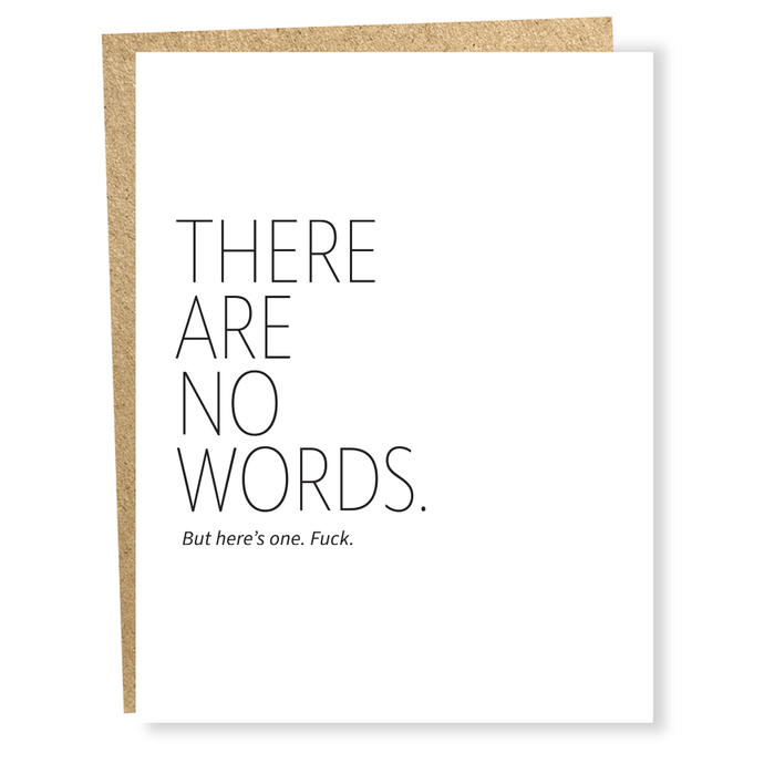 No words card
