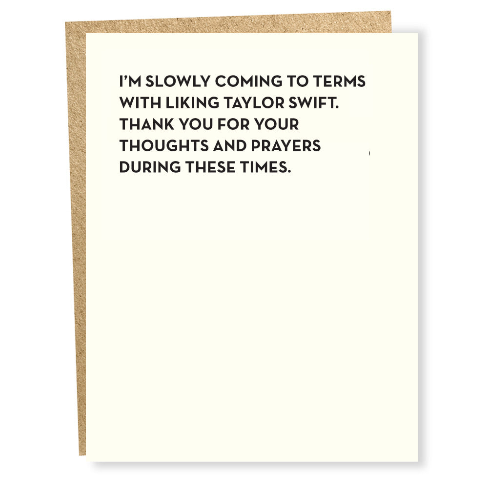 Thoughts and Prayers card