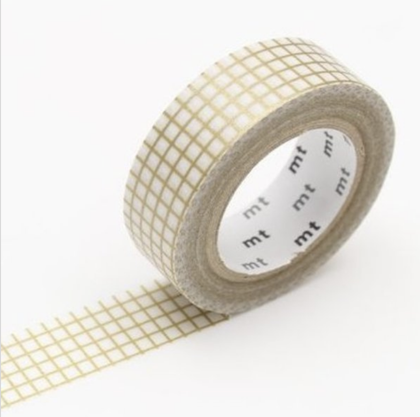 Graph hougan gold washi tape