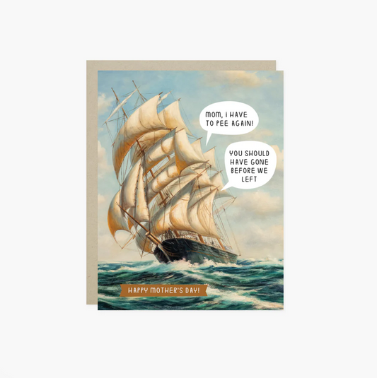 Ship at Sea Card