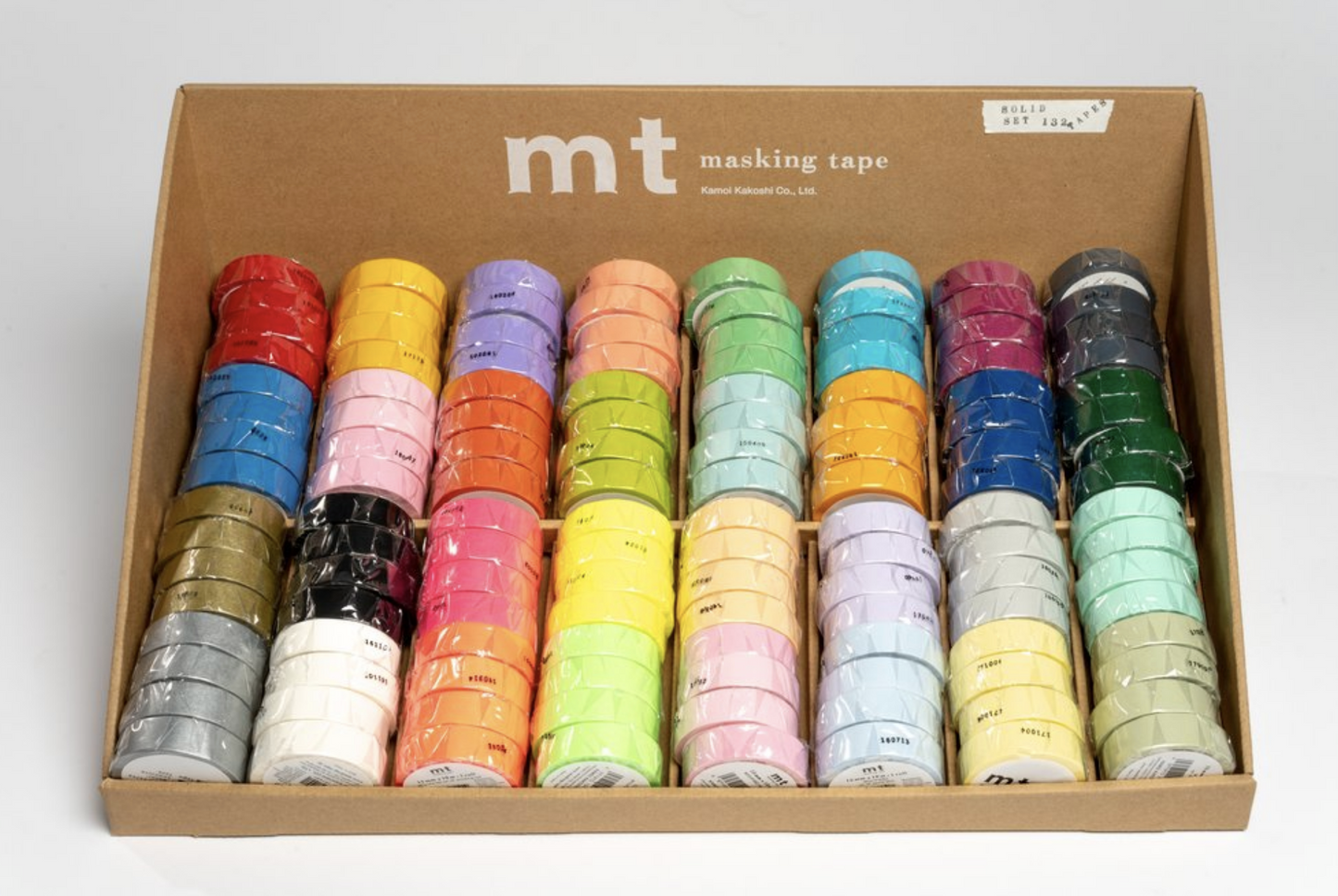 Display box -  128 mt basic color tapes (4 each of 32 colors)