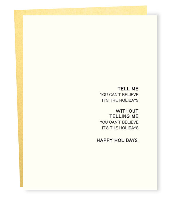 can't believe card