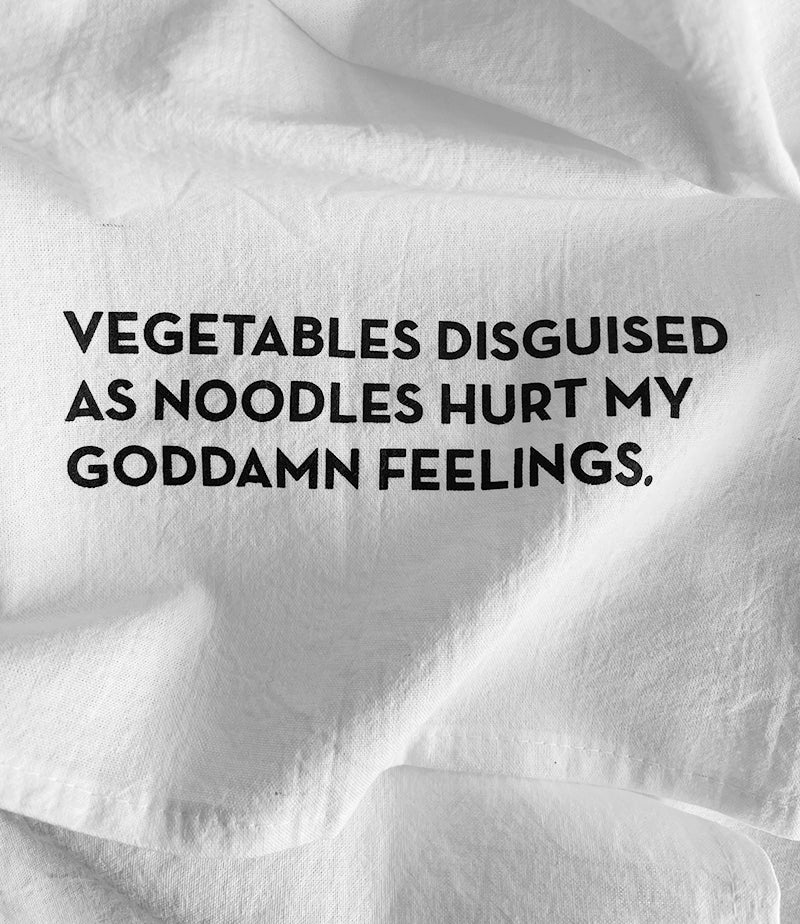 noodles tea towel