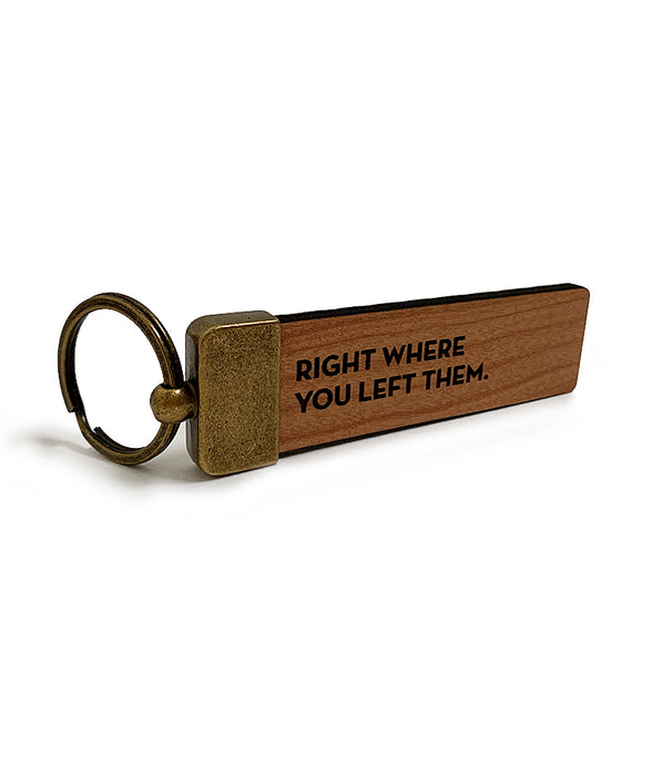 left them key tag