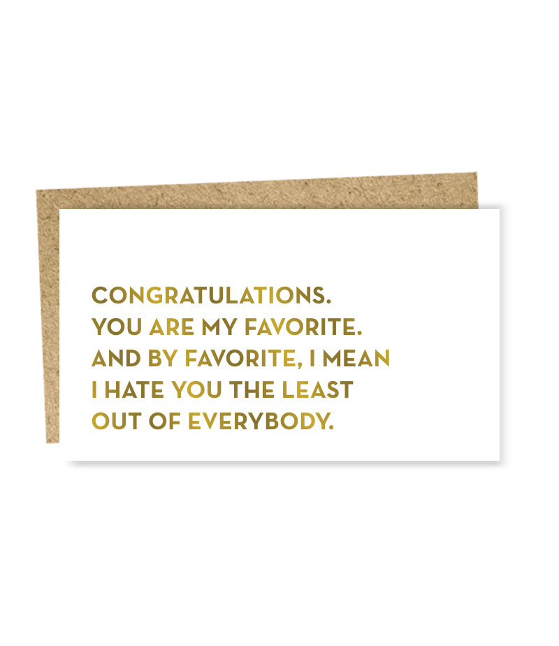 favorite mini card