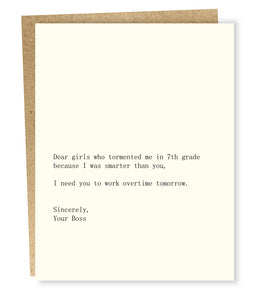 girls/boss card