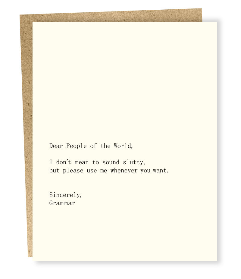 people/grammar card