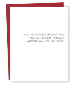 phone holiday card