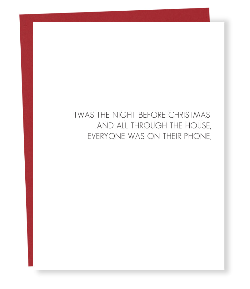 phone holiday card