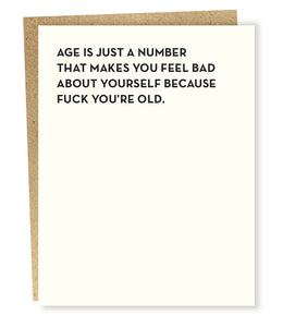 just a number card