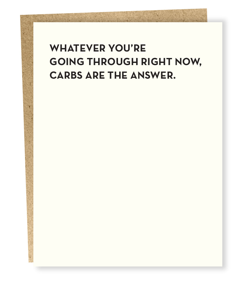 carbs card