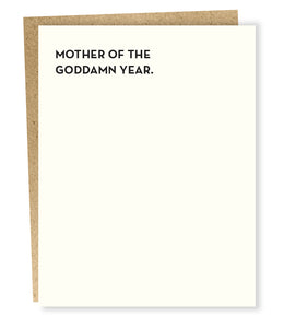 mother of the year card